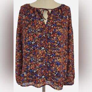 J.Crew Women’s Peasant Floral Blouse Size Small